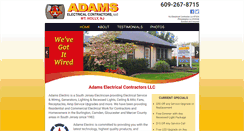 Desktop Screenshot of adamselectrical.com