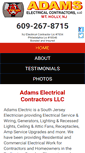 Mobile Screenshot of adamselectrical.com